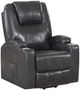 ACME Furniture Evander Gunmetal Power Lift Recliner and Massage-0