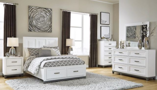 Benchcraft® Brynburg 2-Piece White Full Panel Bed Set-3