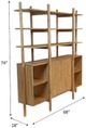 Nest Home Collections Kenneth Natural Blonde Etagere Room Divider-2