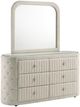 Coaster® Sonya Upholstered Ivory Bedroom Dresser with Mirror-0