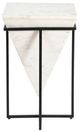 Coast2Coast Home™ Christie White Accent Table with Black Base-2
