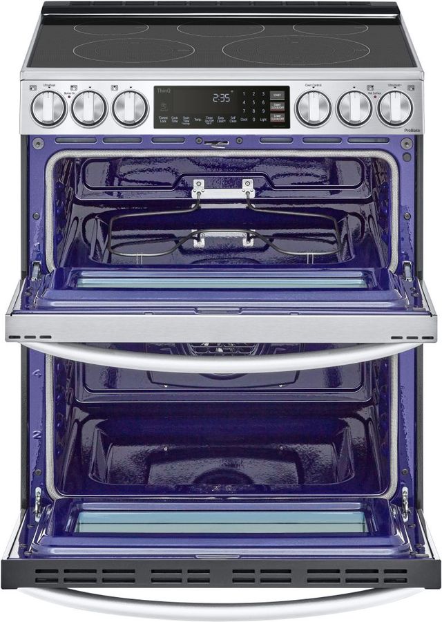 LG 30" PrintProof™ Stainless Steel Double Oven Slide-In Electric Range-1