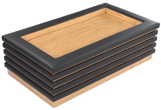Meridian Furniture Rory Black/Natural Rectangular Coffee Table-2