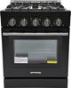 Unique® Appliances Classic Retro 30" Matte Black Slide-In Propane Gas Range-0