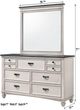Crown Mark Sawyer Light Gray Dresser-2