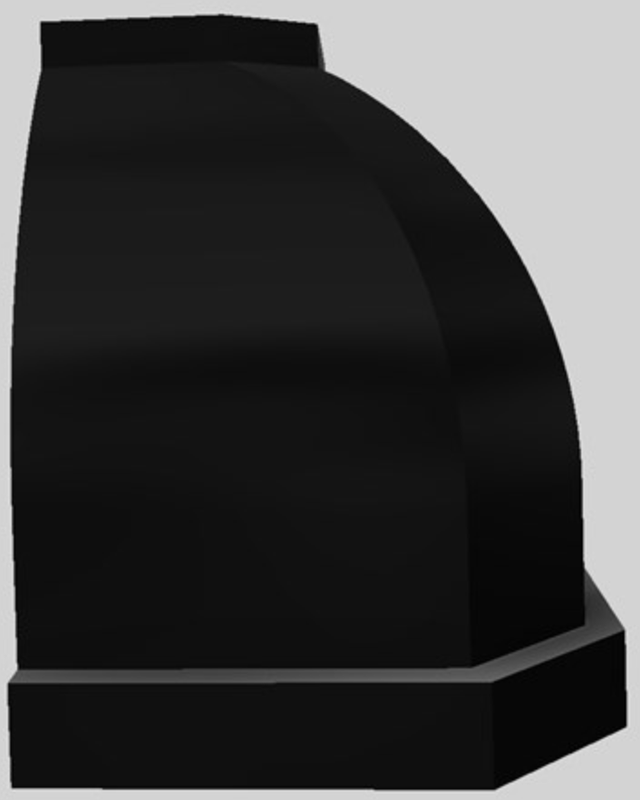 Vent-A-Hood® Designer Series 42" Black Wall Mounted Range Hood-3
