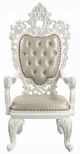 ACME Furniture Vanaheim 2-Piece Antique White/Beige Dining Arm Chair Set-2