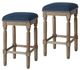 Olliix by Madison Park Navy Cirque Counter Stool Set of 2-0