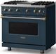 Viking® 5 Series 36" Squall Pro Style Gas (LP) Range with Brushed Brass Trim-2