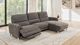 Furniture of America® Brande Brown Power Reclining Sectional with Right Chaise-1