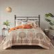 Olliix by Madison Park Tangiers 6 Piece Orange Full/Queen Reversible Coverlet Set-3