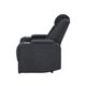 Duran Black Power Recliner With LED Lighting-4