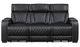 Homelegance® Fairway Black Double Power Reclining Sofa with Drop-Down Console-2
