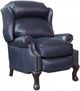 BarcaLounger® Danbury Shoreham Blue Leather Manual Recliner-0