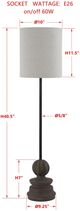 Forty West Rae Dark Matte Bronze Buffet Lamp-1