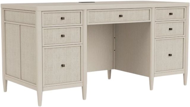 Riverside Furniture Maren White Sand Executive Desk-0