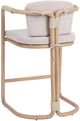 Classic Home Dawson Butterscotch Fabric/Wooden Outdoor Counter Stool-3