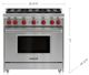 Wolf® 36" 6-Burner Stainless Steel Pro Style Liquid Propane Gas Range-3