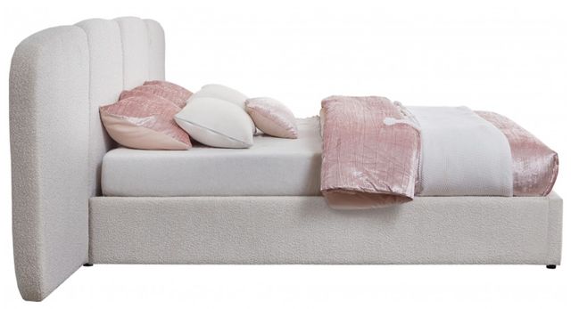 Meridian Furniture Shiloh Cream Queen Upholstered Panel Bed-2