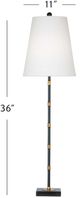 Bassett Mirror Alamance  Black Table Lamp-2