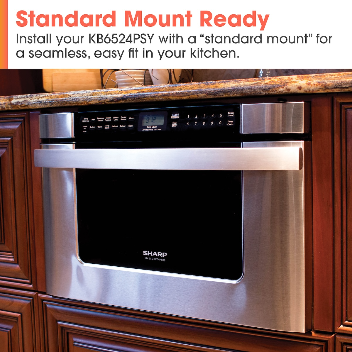 Sharp® Carousel® 1.2 Cu. Ft. Stainless Steel Microwave Drawer