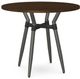 Amisco Customizable Link Walnut Veneer 36" Round Counter Height Table-0