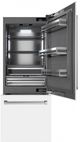 ZLINE 30" 16.1 Cu. Ft. White Matte Built-In Bottom Freezer Refrigerator with Graphite Gray Interior-1