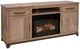 International Furniture Direct Natural Parota Brown 70" TV Stand-0