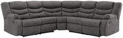 Signature Design by Ashley® Partymate 2-Piece Slate Curved Manual Reclining Sectional