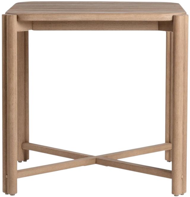 Classic Home Oliver Butterscotch Wooden Outdoor Gathering Table-2