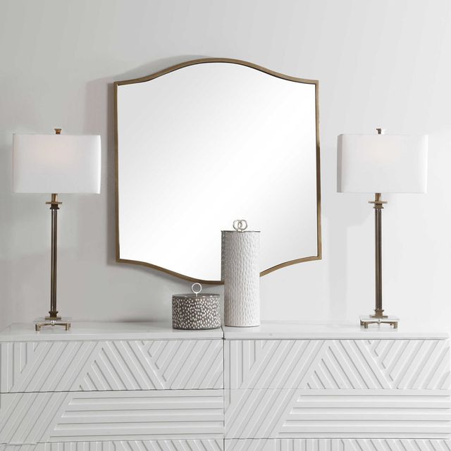 Uttermost® Cerise Antique Gold Mirror-1