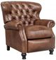 BarcaLounger® Presidential Wenlock Tawny Leather Manual Recliner-0