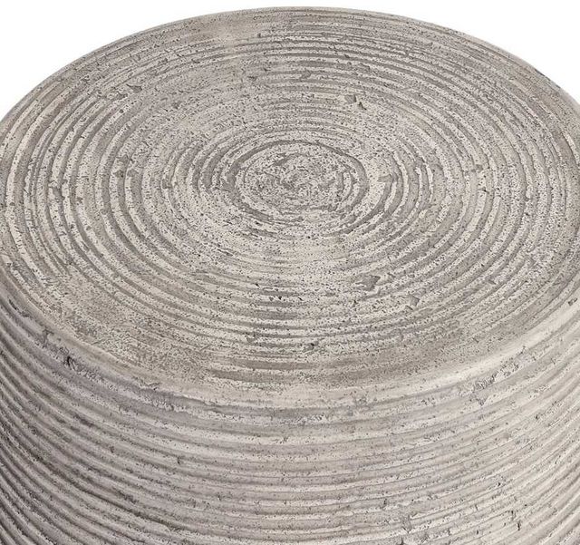 Classic Home Nellie Light Gray Concrete Outdoor End Table-2