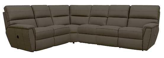 La-Z-Boy® Ava Mineral Leather Reclining Sectional with Custom Layout Options-0