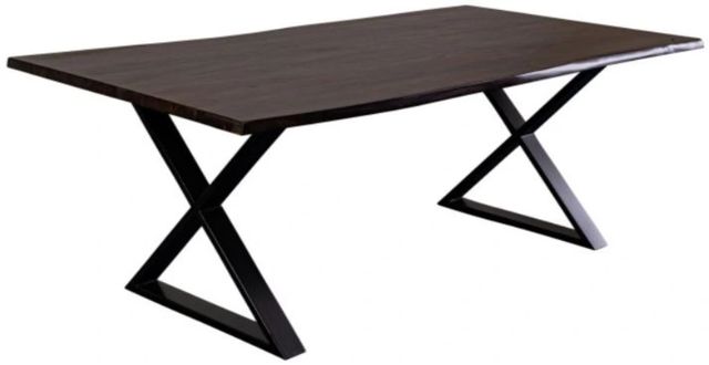 Porter International Designs Manzanita Midnight Dining Table with X Base-0