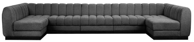 Meridian Furniture Quinn 7-Piece Gray Sectional-1
