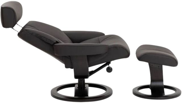 IMG® Comfort Customizable Nordic 85 Manual Recliner with Ottoman Ring Base-3
