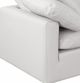 Meridian Furniture Indulge 5-Piece Cream Leather Modular Sectional-4