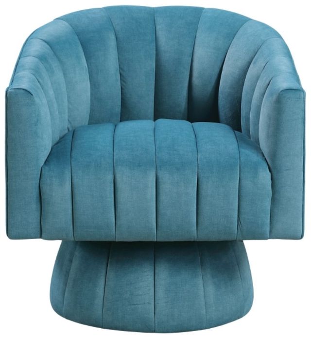 Homelegance® Bristol Dark Teal Swivel Chair-2