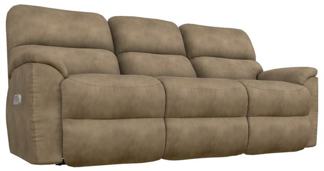 La-Z-Boy® Brooks Mushroom Power Reclining Sofa with Headrest-0