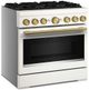 KitchenAid® 36” Porcelain Pro-Style Dual Fuel  Gas Range with No Preheat Air Fry Mode-5