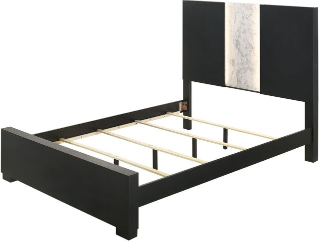 Crown Mark Rangley Black Queen Panel Bed-1