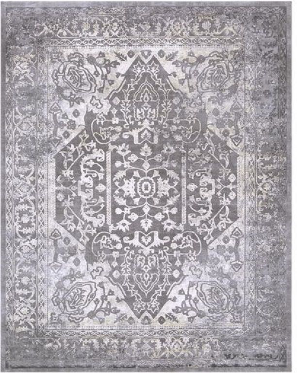 Surya Tibetan Charcoal 2'x3' Throw Rug-0