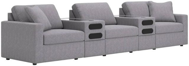 Modmax 5 Piece Modular Sectional with Audio Consoles
