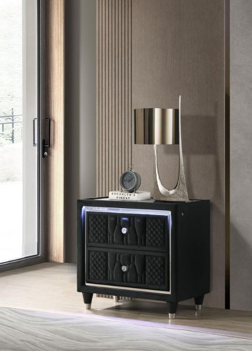 Coaster®  Lorient Black Nightstand-1