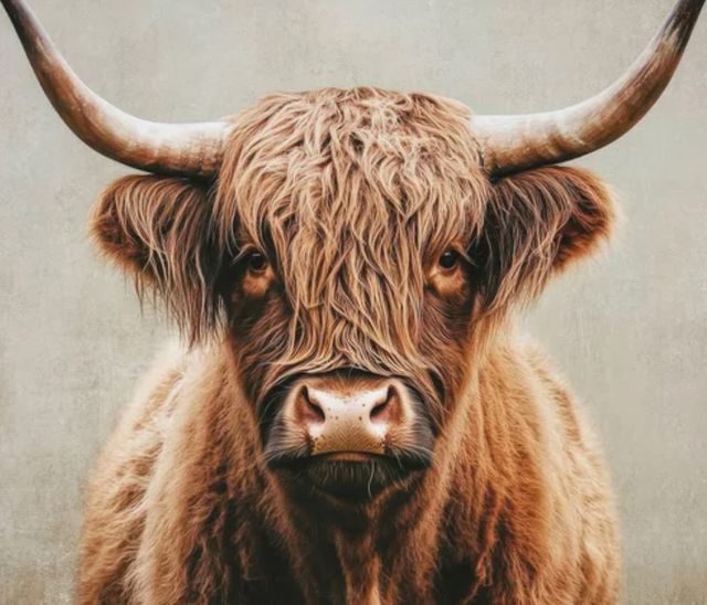 Stylecraft Majestic Highland Bull Wall Art-1