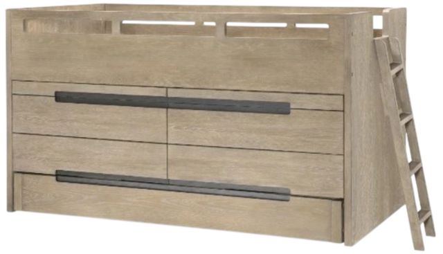 Legacy Kids Teen District Weathered Oak Twin Youth Captain Bed-0