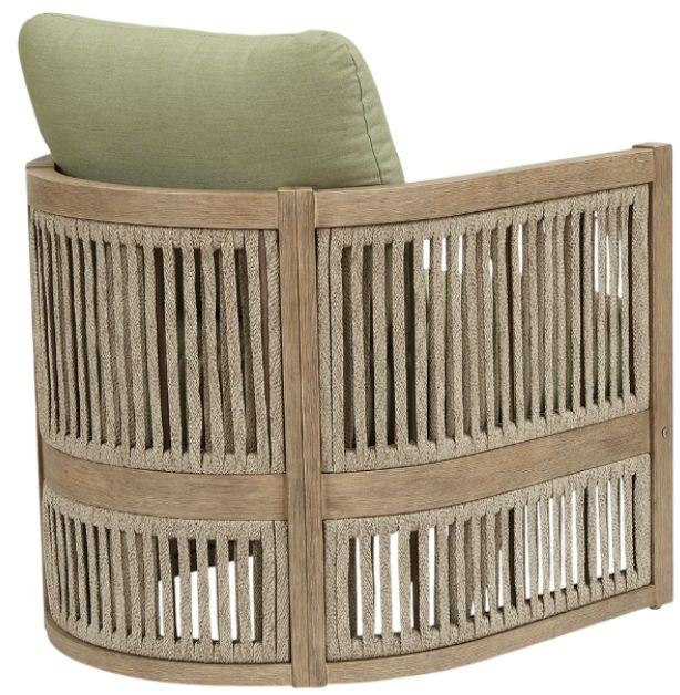 Signature Design by Ashley® Serena Shores Beige/Green Fabric/Wooden Outdoor Lounge Chair-3