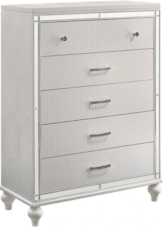 New Classic® Home Furnishings Valentino White Chest-0