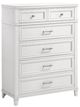 Bernards Nova II White 5-Drawer Chest-0